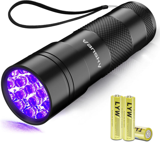 395nm UV Blacklight Flashlight for Pet Stain Detection