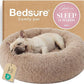 Bedsure Calming Dog Bed Medium Size Dog Donut Washable Pet Bed,30ins Camel | Oprah Daily Sleep Award,Fluffy Faux Fur Round Cuddler,Anti-Slip Bottom,Anti-Anxiety,Deep Sleep for Pets Up to 45 Lbs