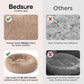 Bedsure Calming Dog Bed Medium Size Dog Donut Washable Pet Bed,30ins Camel | Oprah Daily Sleep Award,Fluffy Faux Fur Round Cuddler,Anti-Slip Bottom,Anti-Anxiety,Deep Sleep for Pets Up to 45 Lbs